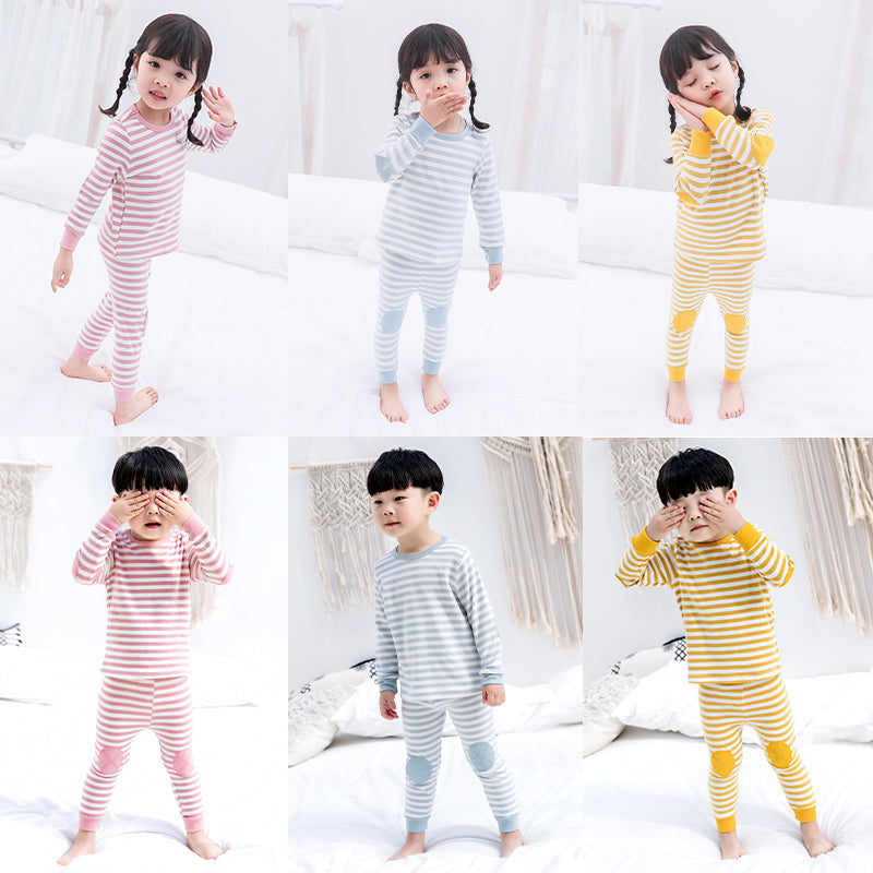 Boys' and Girls' Striped Home Suits Boys' and Girls' Striped Home Suits